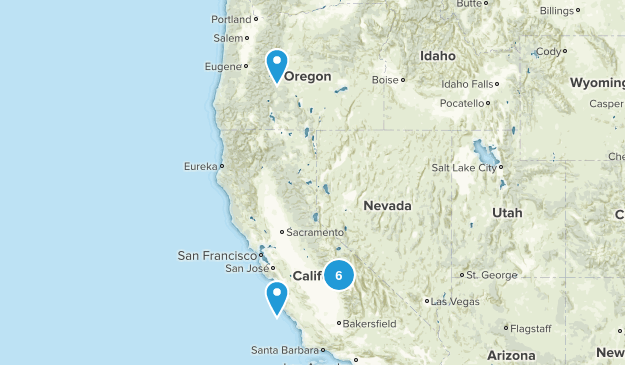 Short Backpacking Trips Map