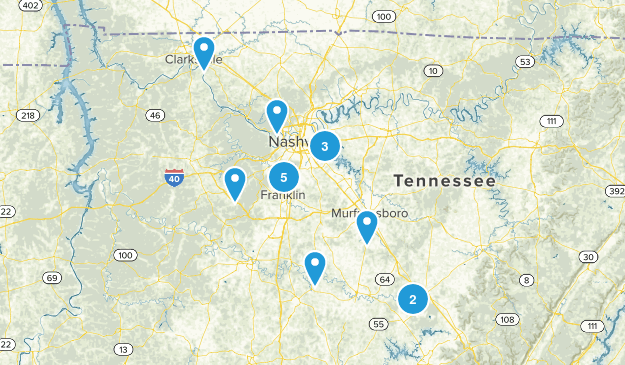 Nashville Area Map