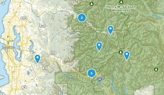 Snoqualmie National Forest Map
