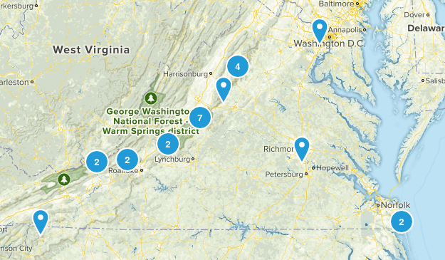 Hiking List Map