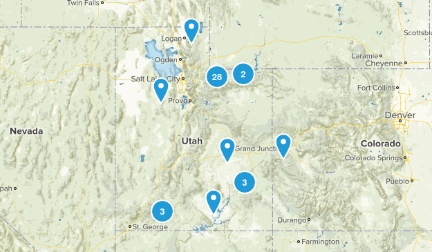 Possible backpacking trips Map