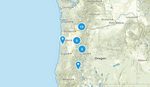 Oregon Hikes Map