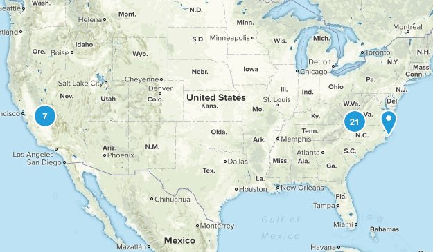 Completed Hikes Map