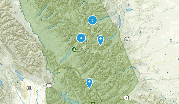 Glacier NP Map