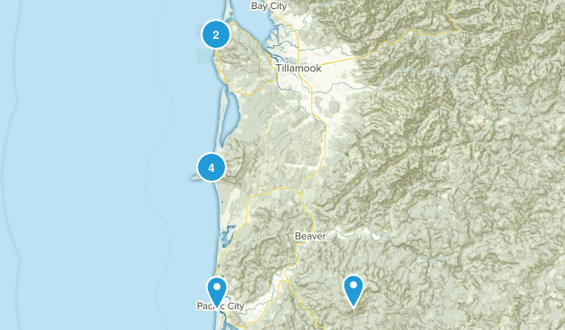 Coast hikes Map