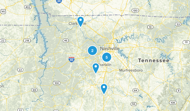 Nashville Day Hikes Map