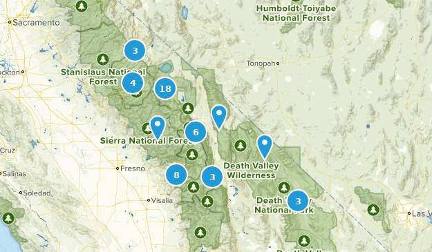 mammoth/sierras Map