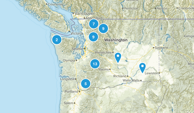 Washington Hikes Map