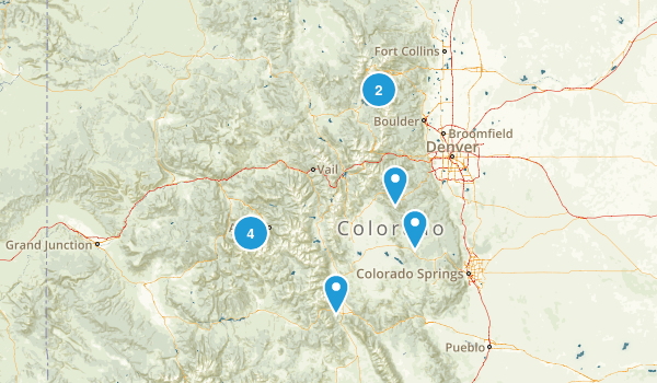Colorado Weekend Trips Map