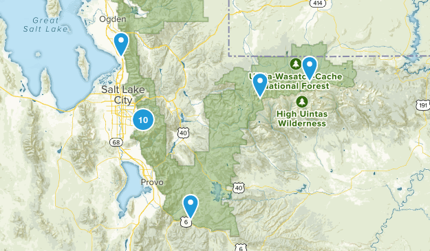 SLC Summer Hikes 2017 TO DO Map