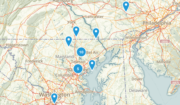 Perfect Kid Hikes Map