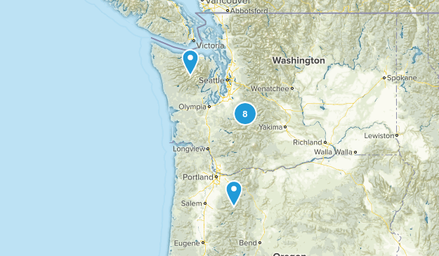 (Seattle) Washington Map