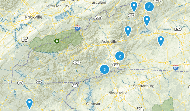 Hikes (1-5) Map