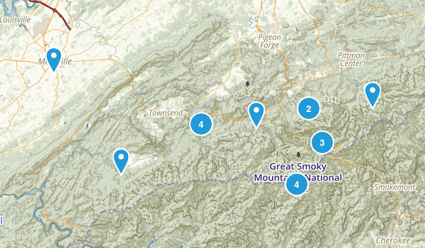 Smoky Mtn Nat Park Map