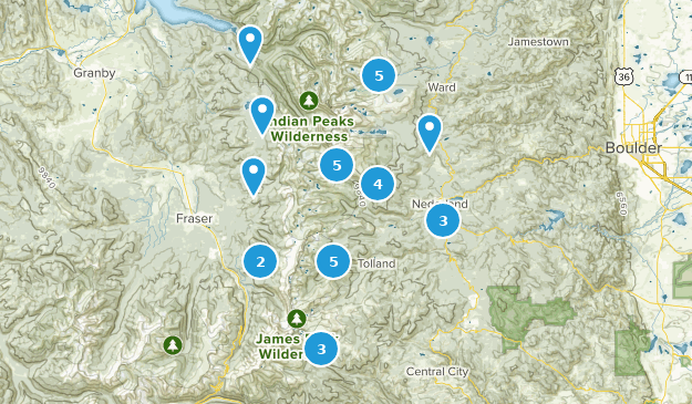 Nederland/James Peak Map