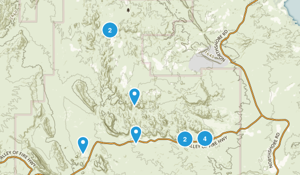 Valley of Fire Map