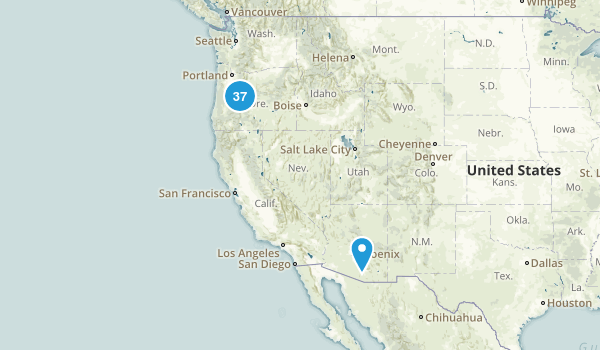 Central Oregon Hikes Map