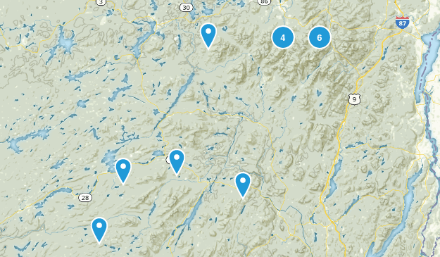 Adirondack Hikes Map