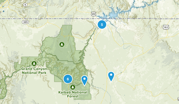 Grand Canyon Trip Map
