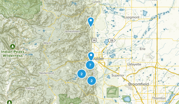 Boulder Moderate / Hard Map