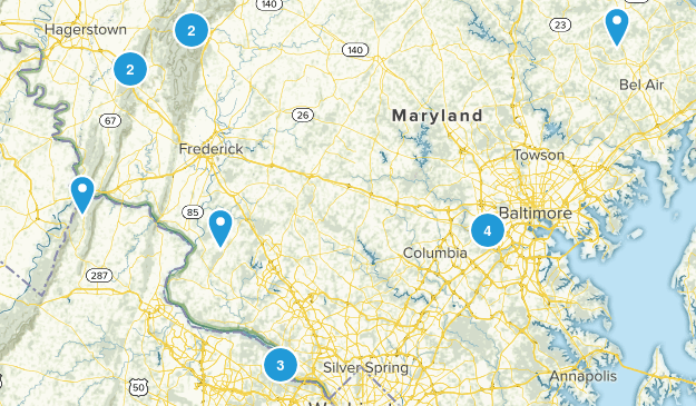 Maryland Trails Map