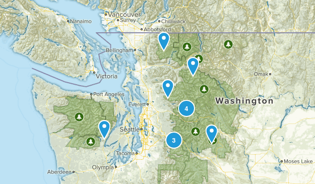 backpacking trails Map