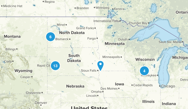 Dakotas Vacation 2017 Map