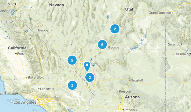 Vegas Day Hikes Map