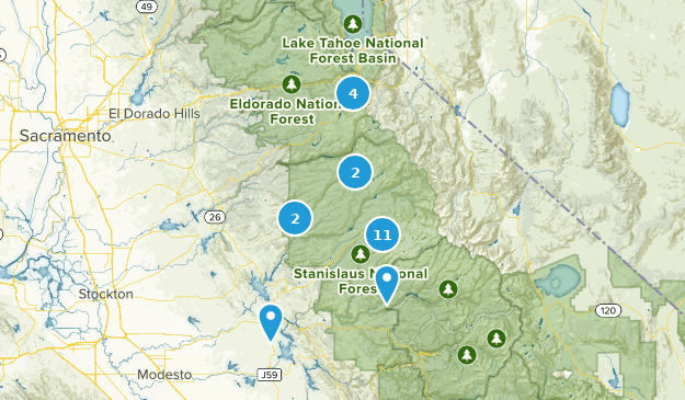 Hikes I want to try! Map