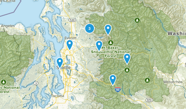 Hikes I've completed Map