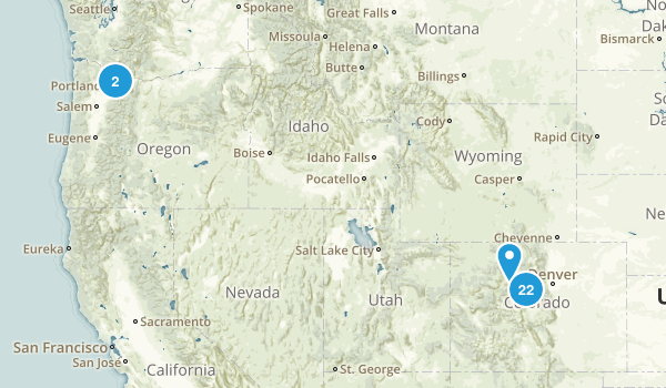 Completed Hikes Map
