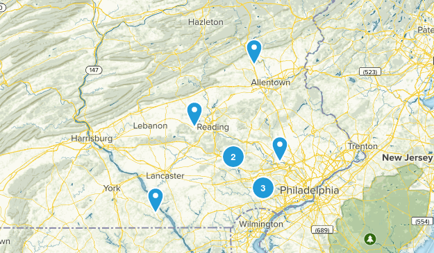 PA 4-8 mi moderate Map