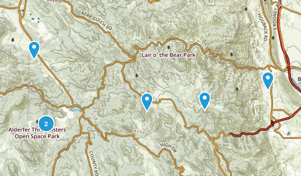 Evergreen, CO Map