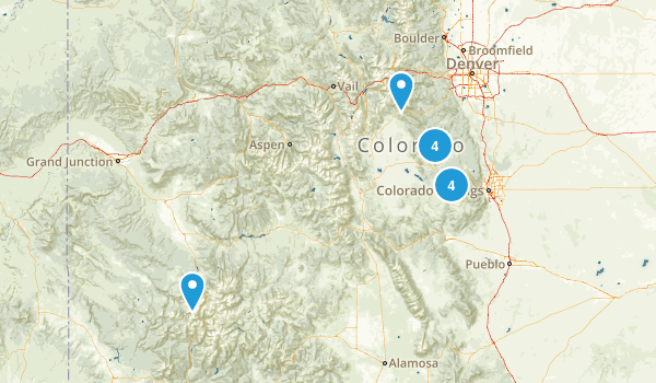 Colorado Day hikes Map