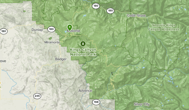  Sequoia and Kings Canyon National Parks Map (National