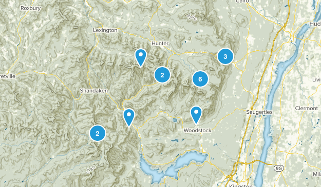 Catskill mountains Map