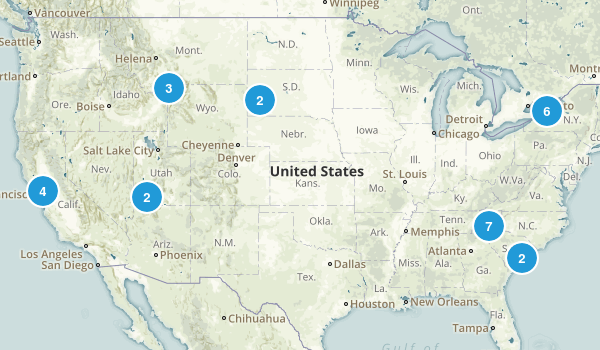 Trails I've done Map