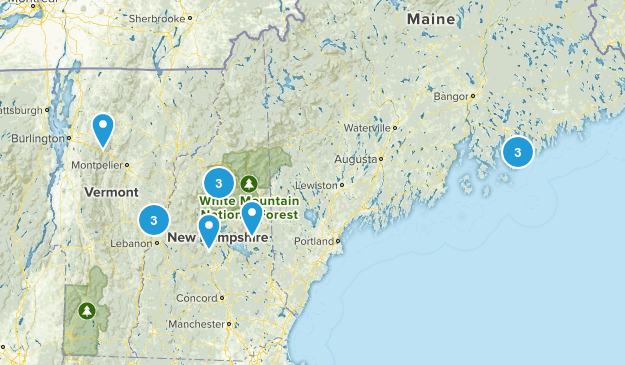 Fun short hikes Map