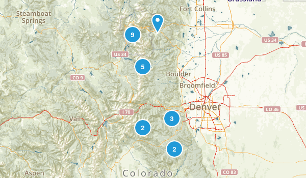 Day hikes Map