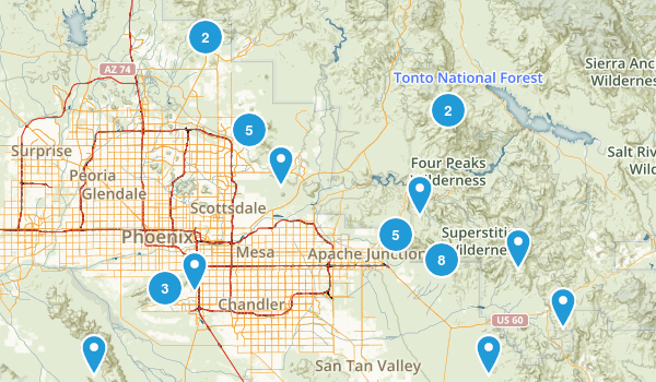 phoenix trails Map