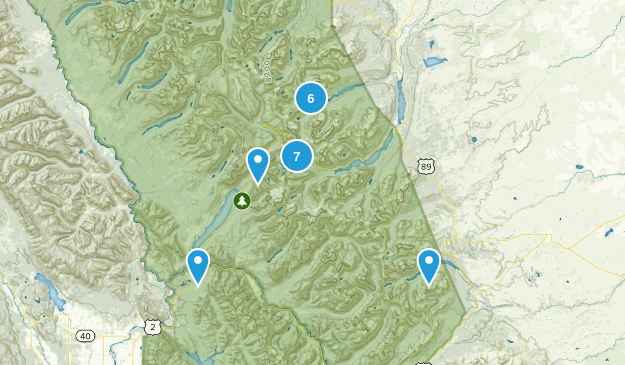 Glacier National Park Map