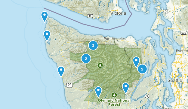Olympic National Park Map
