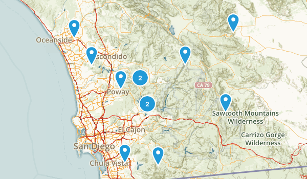 2-5 miles Map