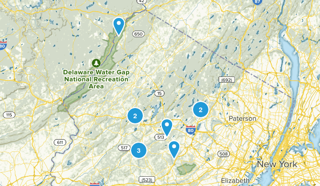 Short hikes Map