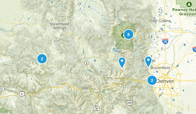 Bucket list Hikes CO Map