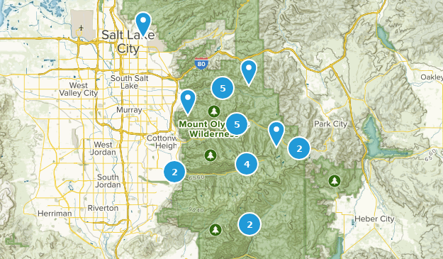 slc hikes Map