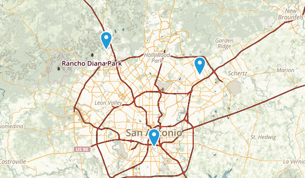 San Antonio Trip Map
