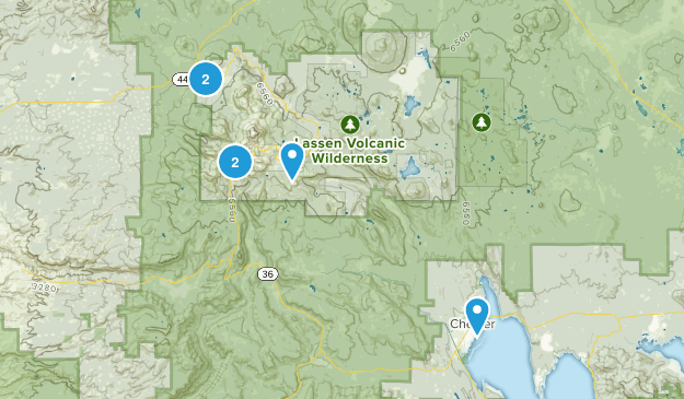 Lassen Volcanic National Park Map
