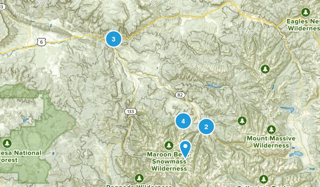 Basalt Sunday Hikes Map