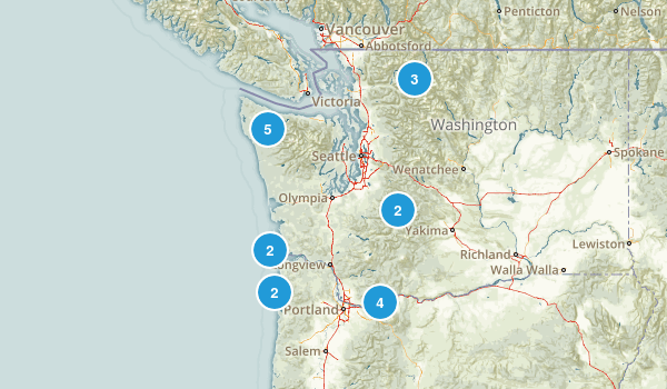 pacific northwest hikes Map